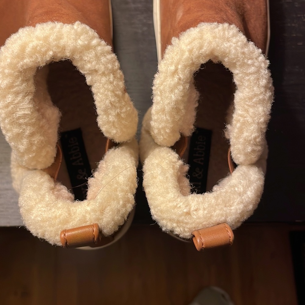 Lexi & Abbie Marni Faux-fur slip on bootie sneakers